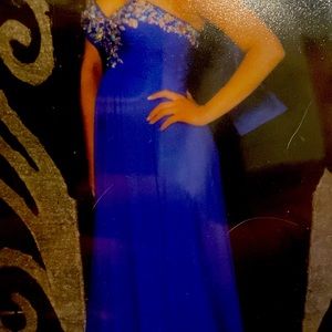 Floorlength strapless dress